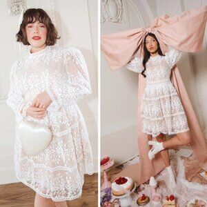 NWT Ivy CIty Co Sicily Short Dress White